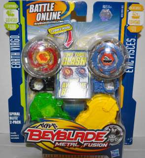 NEW BEYBLADE METAL FUSION EARTH VIRGO EVIL PISCES TOUPIES TOPS  