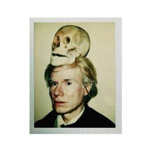  Self Portrait with Skull, 1977   Poster by Andy Warhol 