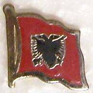 Hat Lapel Pin Tie Tac Push Flag of Albania NEW  