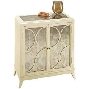  Colors Collection Pearl with Antique Mirror Hall Chest