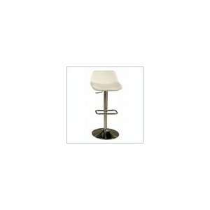 Pastel Furniture Los Cabos 30 Chrome Bar Stool Upholstered In Ivory
