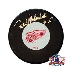 Frank Mahovlich Autographed/Hand Signed Detroit Red Wings Hockey Puck