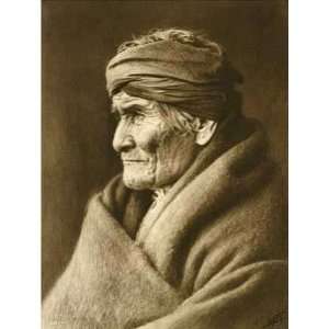 Geronimo, Apache Edward S. Curtis. 11.50 inches by 14.00 inches. Best 