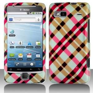  Cuffu   Pink Plaid   HTC G2 Vanguard (TMOBILE ONLY) Case 