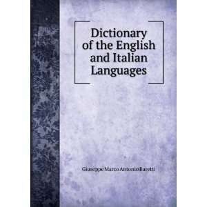   English and Italian Languages: Giuseppe Marco Antonio Baretti: Books