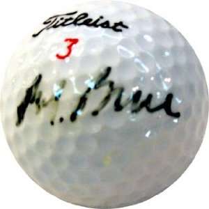  Bobby Brue Autographed Golf Ball