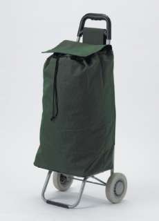 DRIVE RTL8554 Rolling Shopping Cart Green w/ Bags  