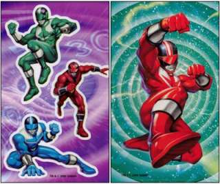 POWER RANGERS Windows Stickers CLINGS/Decals Red+Blue  