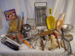 Grandmas Junk Drawer Vintage Lot Old Kitchen Utensils Gadgets  