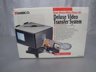 AMBICO V 0650 DELUXE VIDEO TRANSFER SYSTEM HOME MOVIES/SLIDES/PHOTOS 
