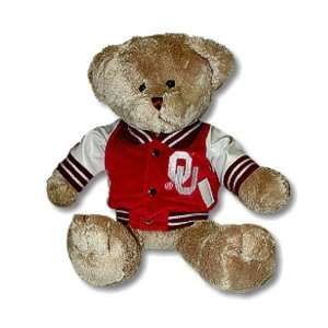   OU Sooners   Deluxe Varsity Plush Stuffed Bear