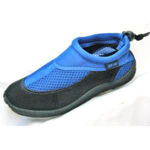  Childrens Adjustible Water Shoes / Aqua Socks (Blue/Black 