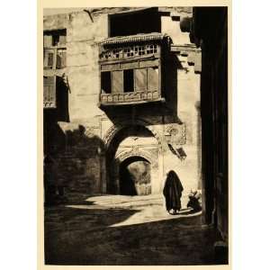  1929 Cairo Egypt Balcony Arab Mamluk Architecture Home 