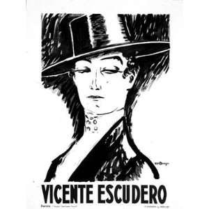  Vicente Escudero by Kees van Dongen. Size 24 inches width 