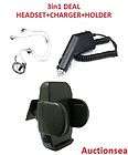 OEM Headset+Car Charger+Holder For Verizon LG Octane