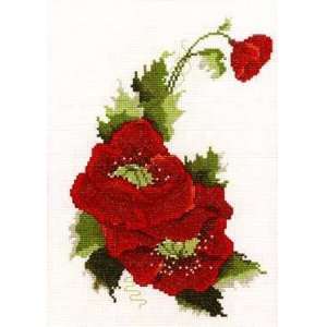  POPPIES BY JEANETTE ARDERN COUNTED CROSS STITCH Arts 