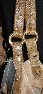 NEW BRAHMIN JACQUELINE AMBRA COBRA Leather Tote Handbag & Dustbag $295 