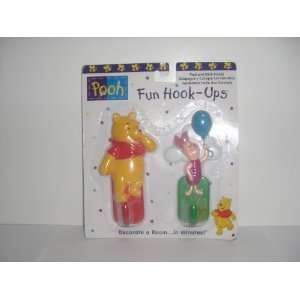  Pooh Fun Hooks Ups  Peel and stick hooks   decorate a room 