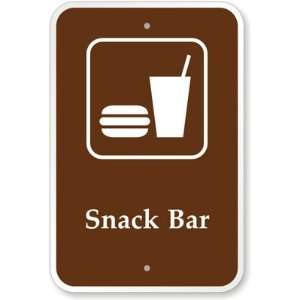 Snack Bar (with Graphic) Engineer Grade Sign, 18 x 12