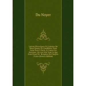   De . Relation Du CongrÃ¨s Dutre (French Edition) Du Noyer Books
