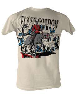 Licensed Flash Gordon Comic Strip Adult Shirt S 2XL  