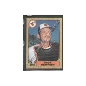  1987 Topps Regular #28 Rick Dempsey, Baltimore Orioles 