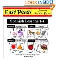 Spanish Lessons 1 4 Numbers, Colors/Shapes, Animals & Food (Easy 
