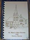 St Marys Catholic Church Alter Society Recipe Cookbook Newton Kansas 