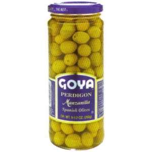 Goya Perdigon Manzanilla Spanish Olives: Grocery & Gourmet Food