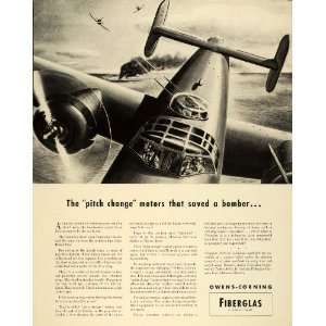   Corp Toledo Ohio Bomber Aircraft Military Plane   Original Print Ad