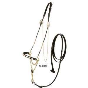 ROYAL KING Gold Rope Nose Arabian Show Halter with Lead  