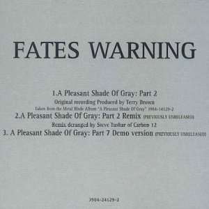 Fates Warning A Pleasant Shade of Gray Part 2 CD