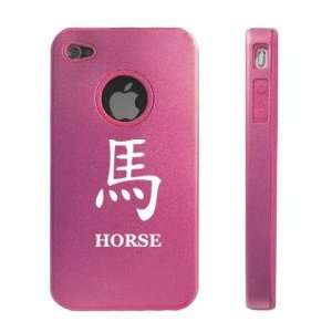 Apple iPhone 4 4S 4G Pink D921 Aluminum & Silicone Case Cover Chinese 