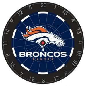  Denver Broncos NFL Bristle Dart Board: Sports & Outdoors
