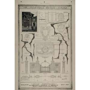   Gate Architectural Bldg Univ. Illinois Urbana RARE   Original Print