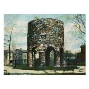  Newport, Rhode Island, View of the Old Stone Mill Giclee 