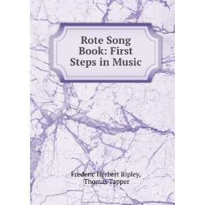   Book First Steps in Music Thomas Tapper Frederic Herbert Ripley