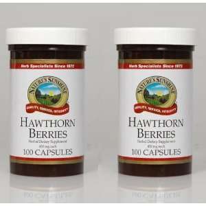 Naturessunshine Hawthorn Berries Circulatory System Support 450 mg 100 