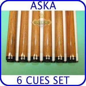 Sneaky Pete Aska SP1 SET of 6 pool cues Perfect Quality 