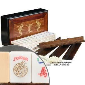    American Western Bone Bamboo Mahjong with Bats Toys & Games