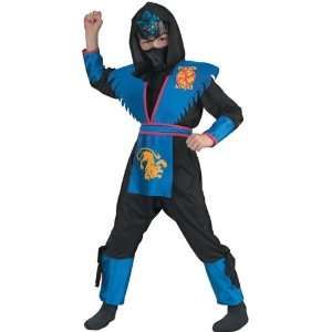  Ninja Shadow Panther Deluxe Costume Child Small 4 6: Toys 