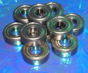 Item: Double Shielded Ball Bearings Size: 1/4 x 3/4 x 9/32 Type 