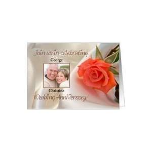  Pink rose wedding anniversary invitation Card Health 