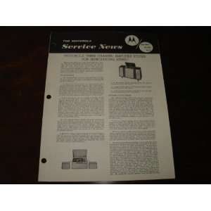    The Motorola Service News   Sept./Oct. 1959 Motorola Corp. Books