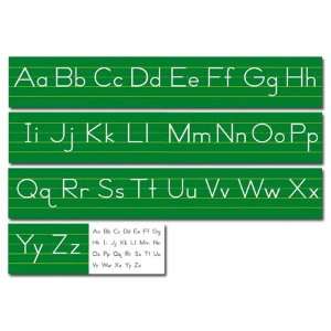   Resources NS9028 Alphabet Lines  Traditional Manuscript Green  4 Packs