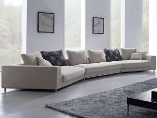   Oversized Fabric Sectional Sofa w Pillows Modern Urban Design  