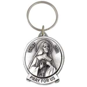  St. Rita Pewter Key Chain (JC 7250 E)