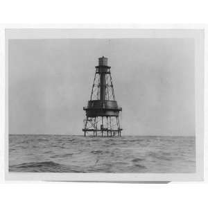  Carysfort Reef Lighthouse,Key Largo,FL,1935,Waves