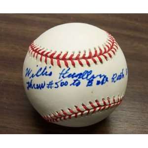  Willis Hudlin Autographed Baseball: Sports & Outdoors