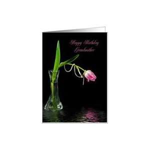  grandmother,birthday, tulip, flower, pearl Card Health 